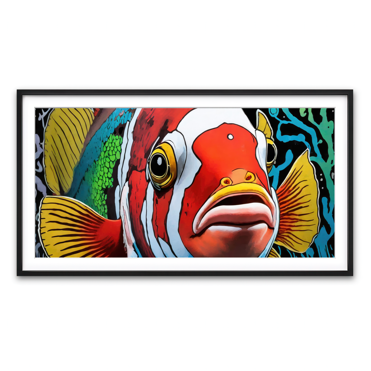 Framed Print 2x1 Black