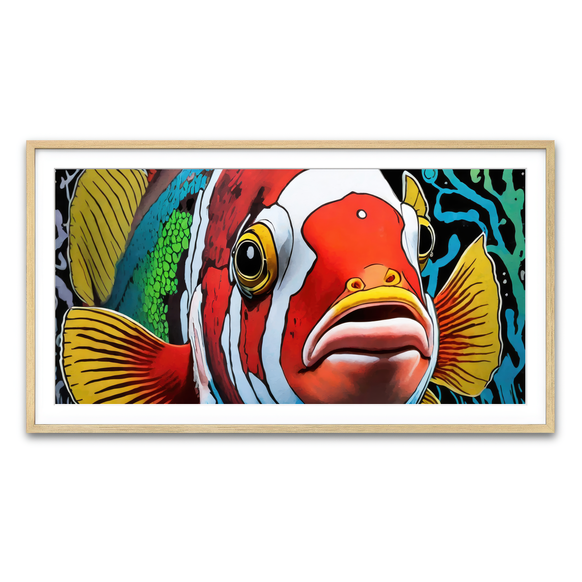 Framed Print 2x1 Natural