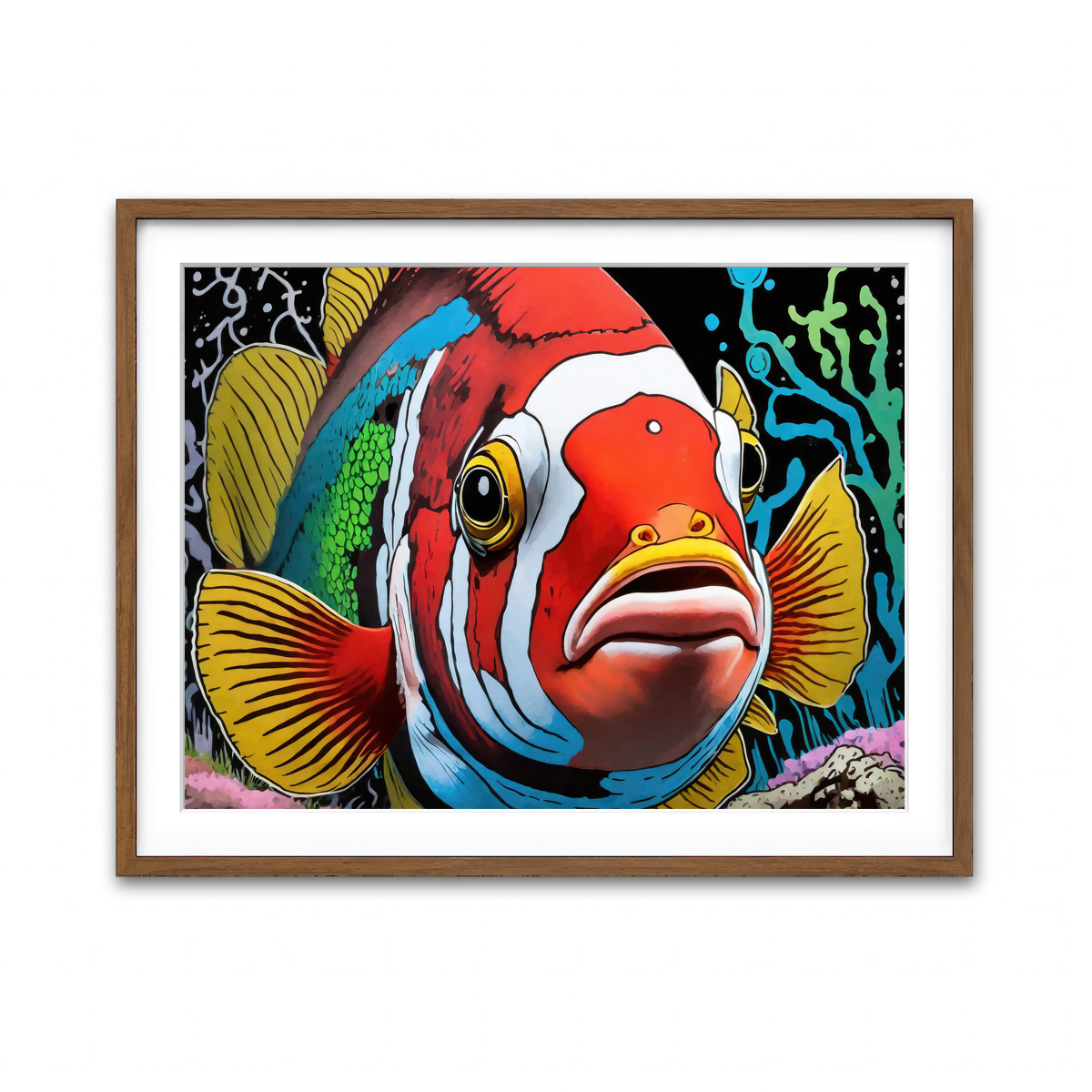 Framed Print 4x3 Walnut