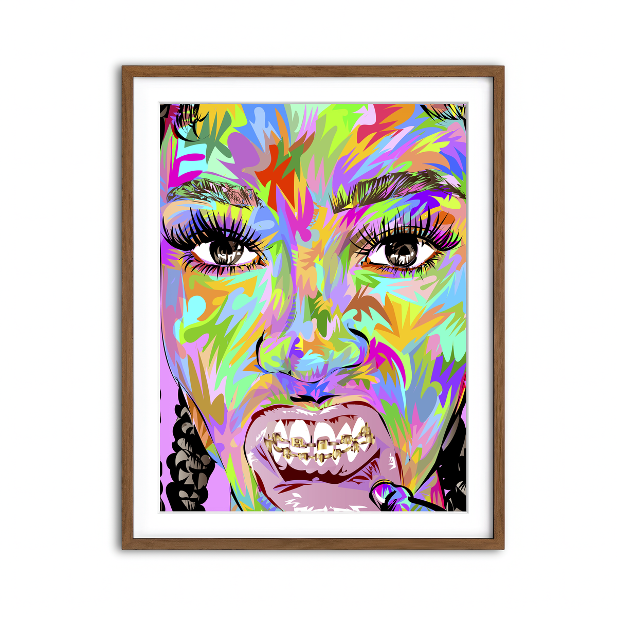 Framed Print 3x4 Walnut