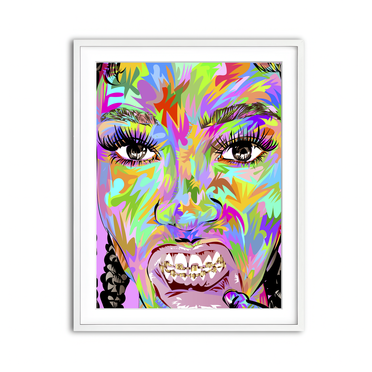 Framed Print 3x4 White