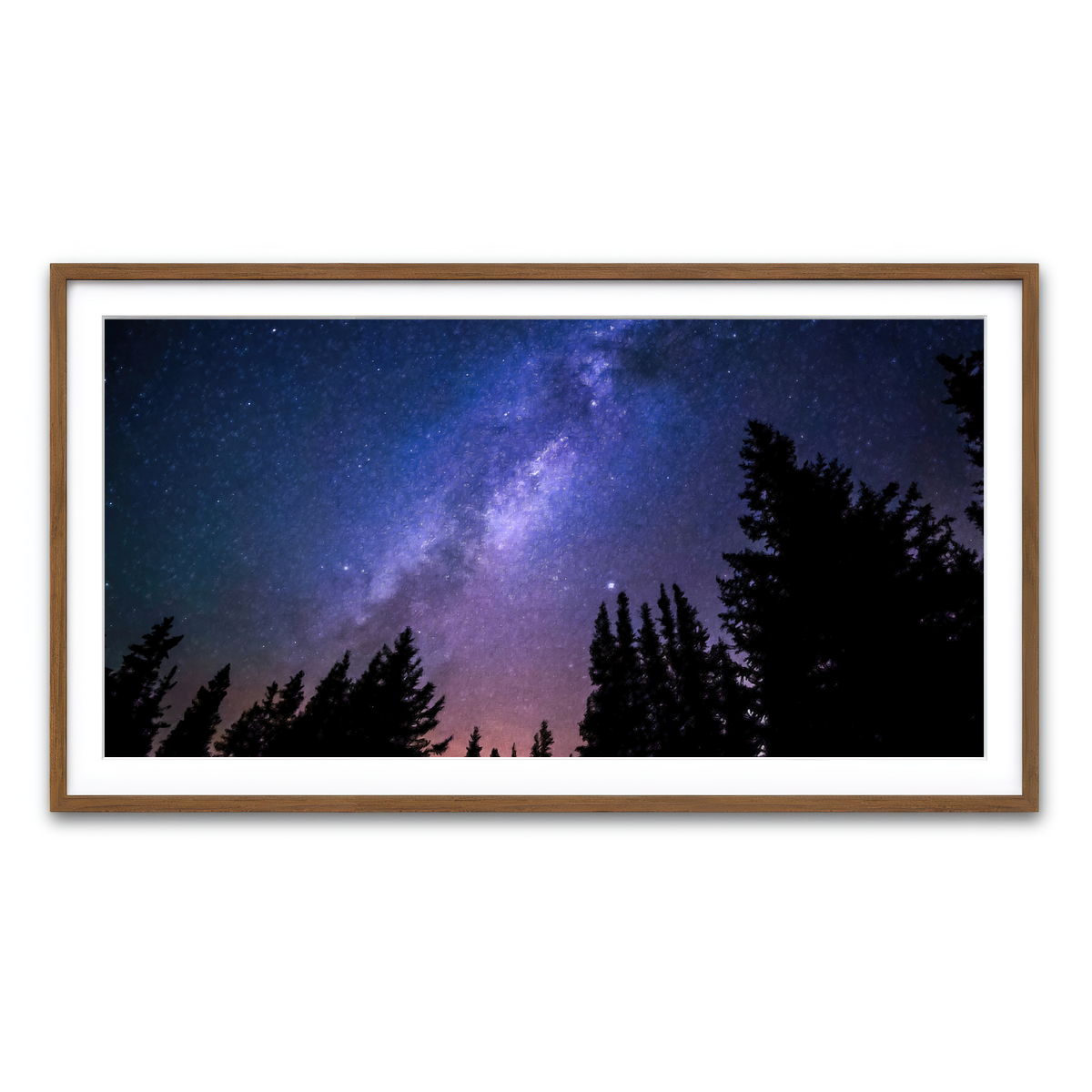 Framed Print 2x1 Walnut