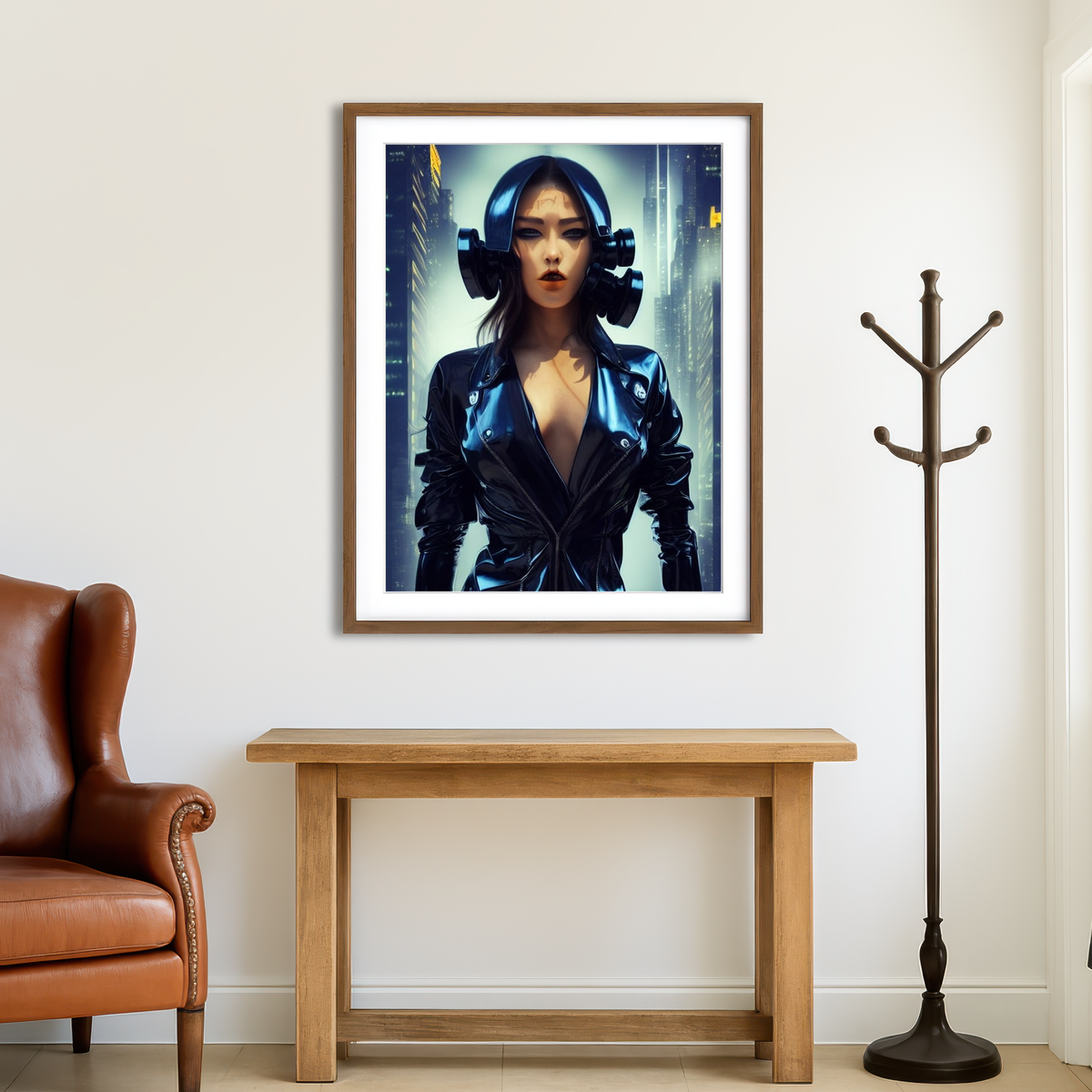 AUTO-MOCKUP ROOM | Cop Lady Wall Art