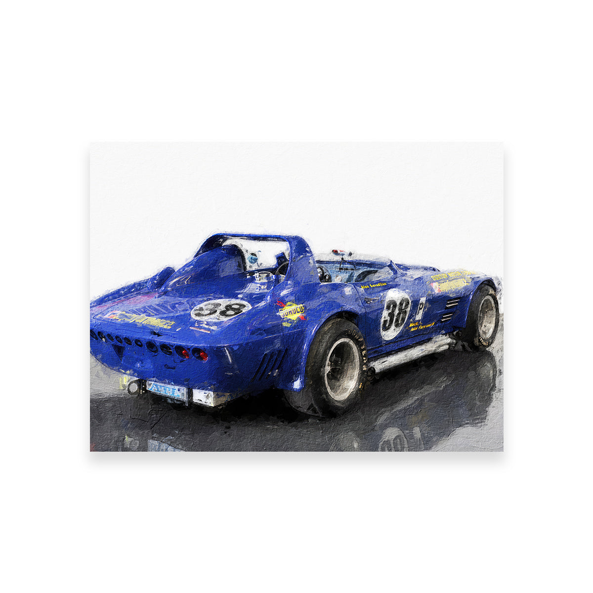 Corvette Grand Sport Rear Wall Art