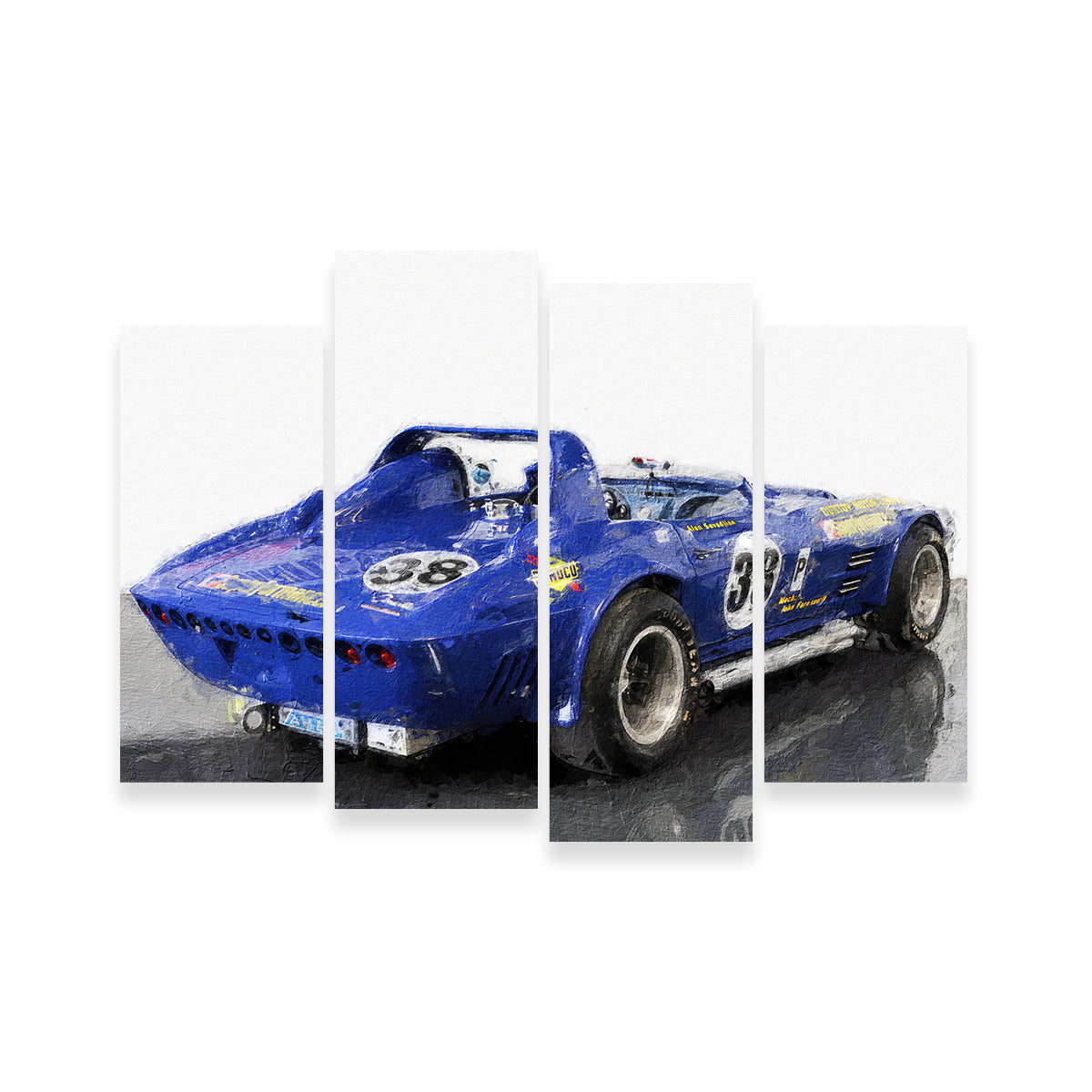 Corvette Grand Sport Rear Wall Art