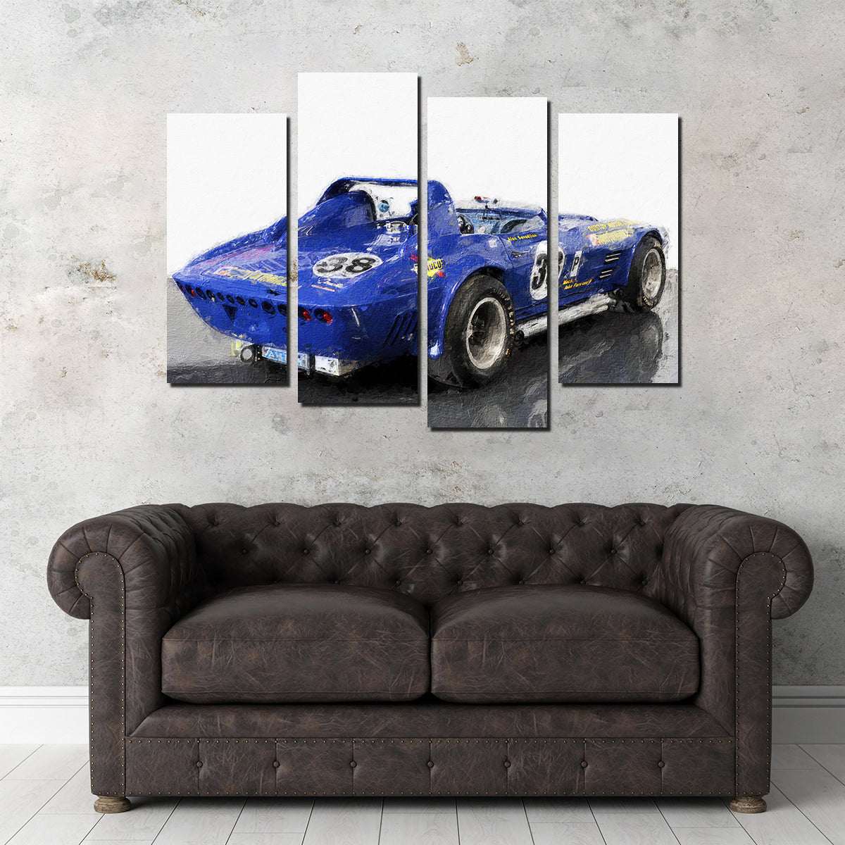 Corvette Grand Sport Rear Wall Art