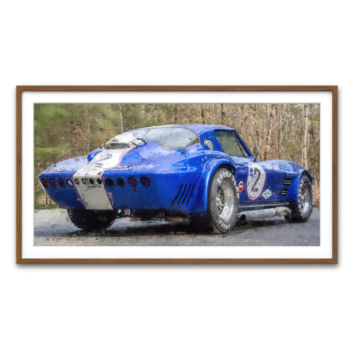 Framed Print 2x1 Walnut