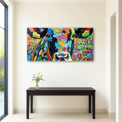 AUTO-MOCKUP ROOM | cow graffiti