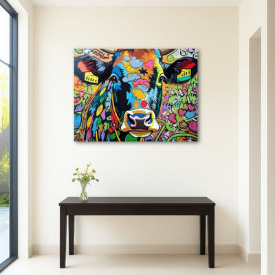 AUTO-MOCKUP ROOM | cow graffiti