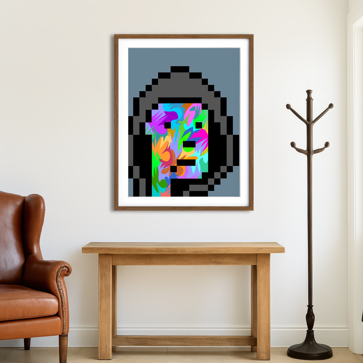 AUTO-MOCKUP ROOM | Cyberpunk Drone Wall Art