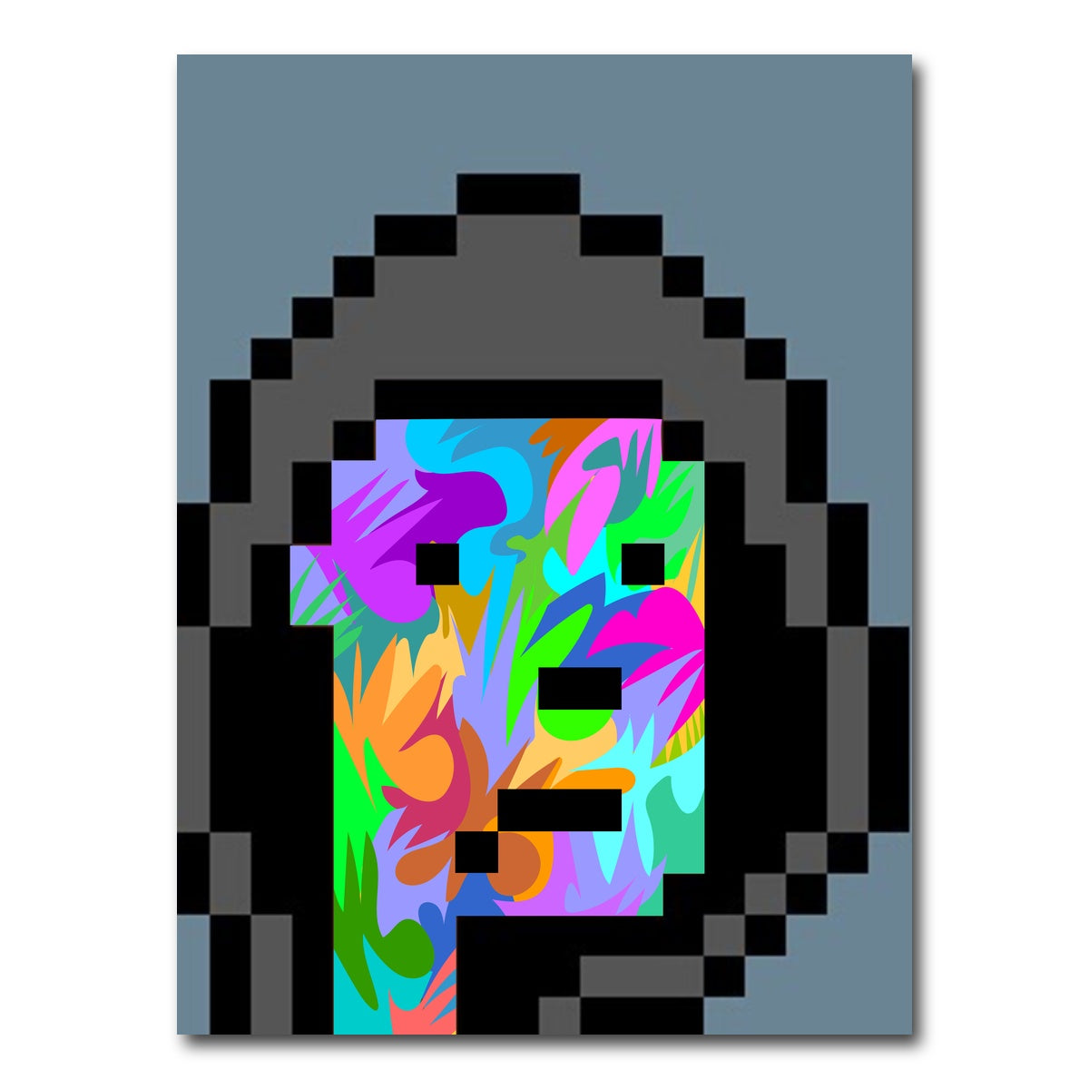 AUTO-MOCKUP WHITE | cyberpunk Drone | 1 Piece | Gallery Wrap Canvas | group=3x4