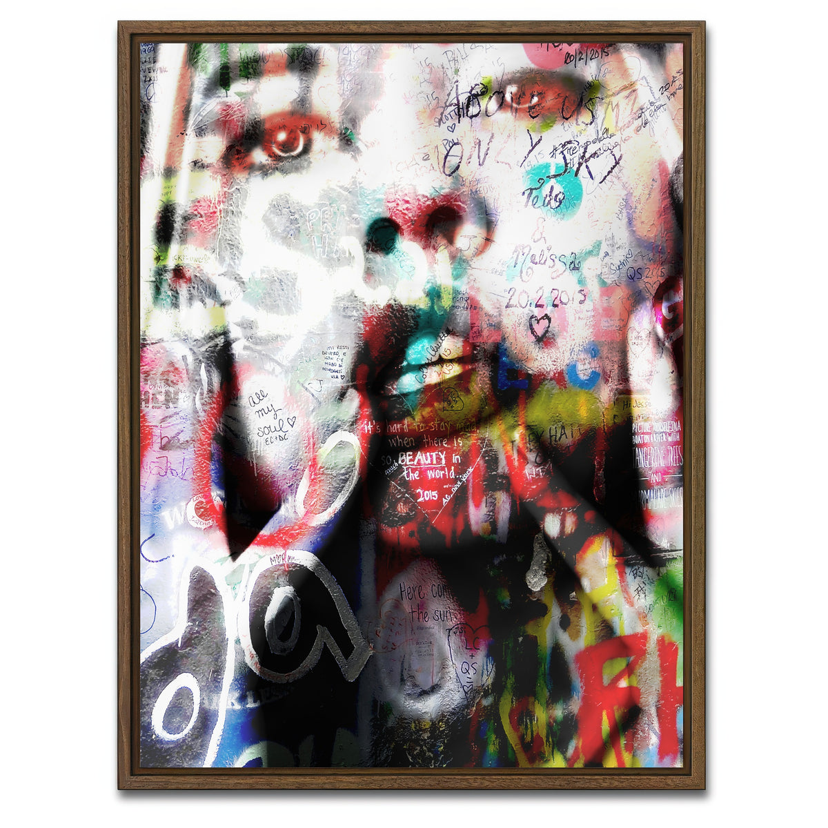 AUTO-MOCKUP WHITE | da | 1 Piece | Walnut Framed Canvas | group=3x4