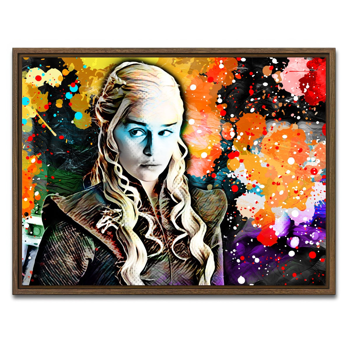 AUTO-MOCKUP WHITE | daenerys | 1 Piece | Walnut Framed Canvas | group=4x3