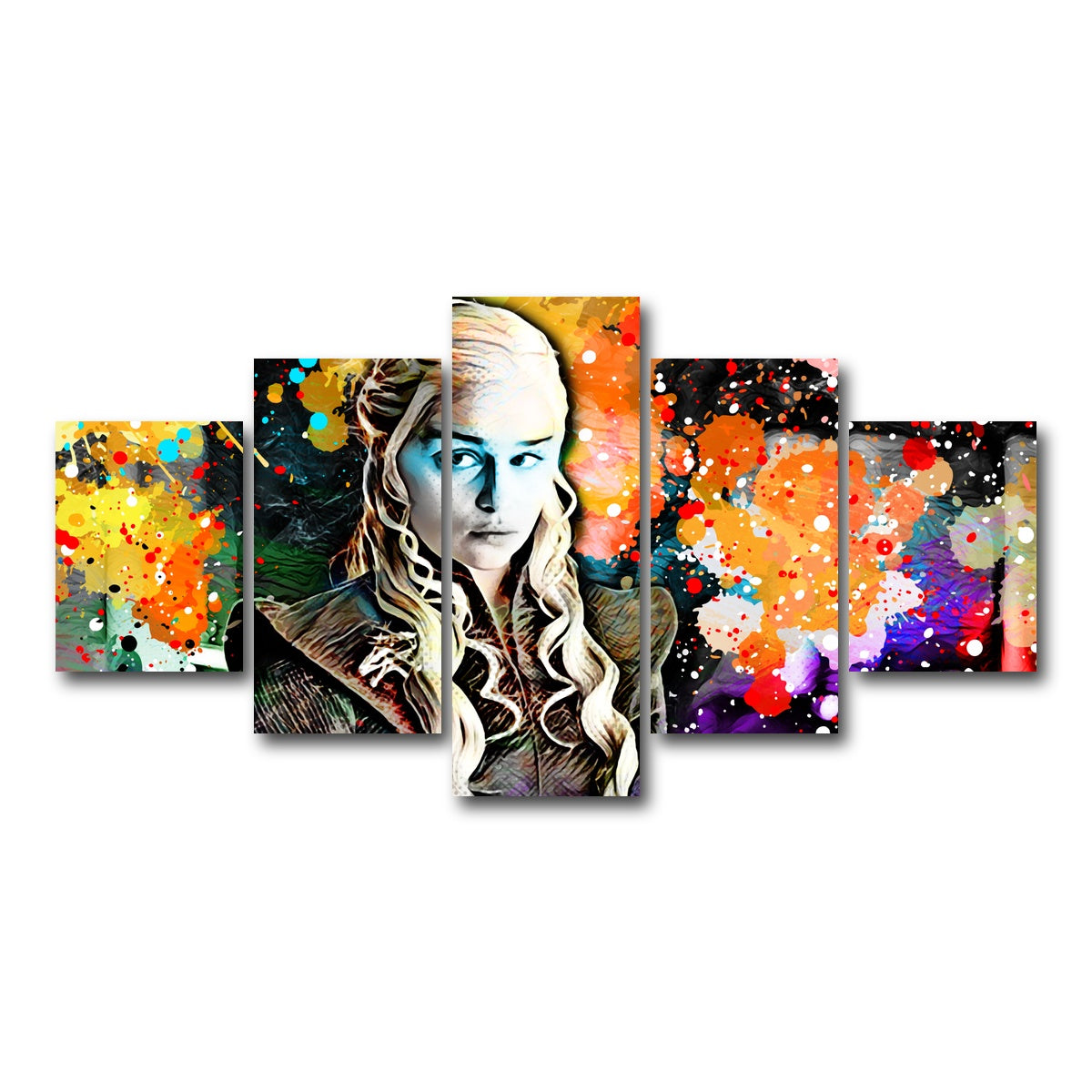 AUTO-MOCKUP WHITE | daenerys | 5 Piece | Gallery Wrap Canvas | group=5_short