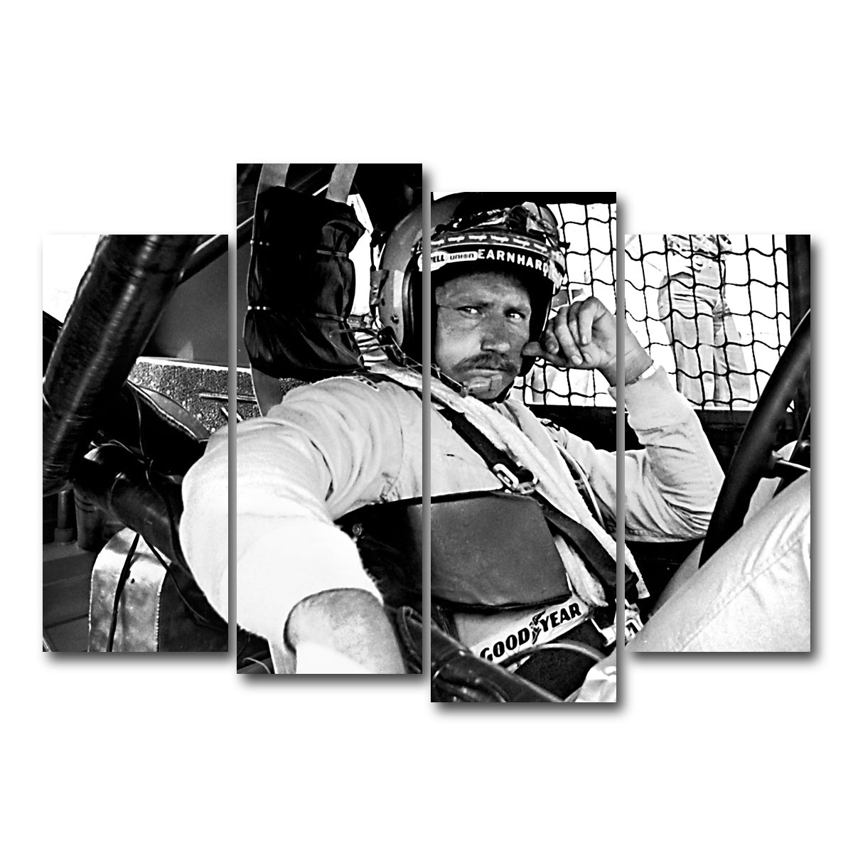 AUTO-MOCKUP WHITE | dale earnhardt | 4 Piece | Gallery Wrap Canvas | group=4_normal