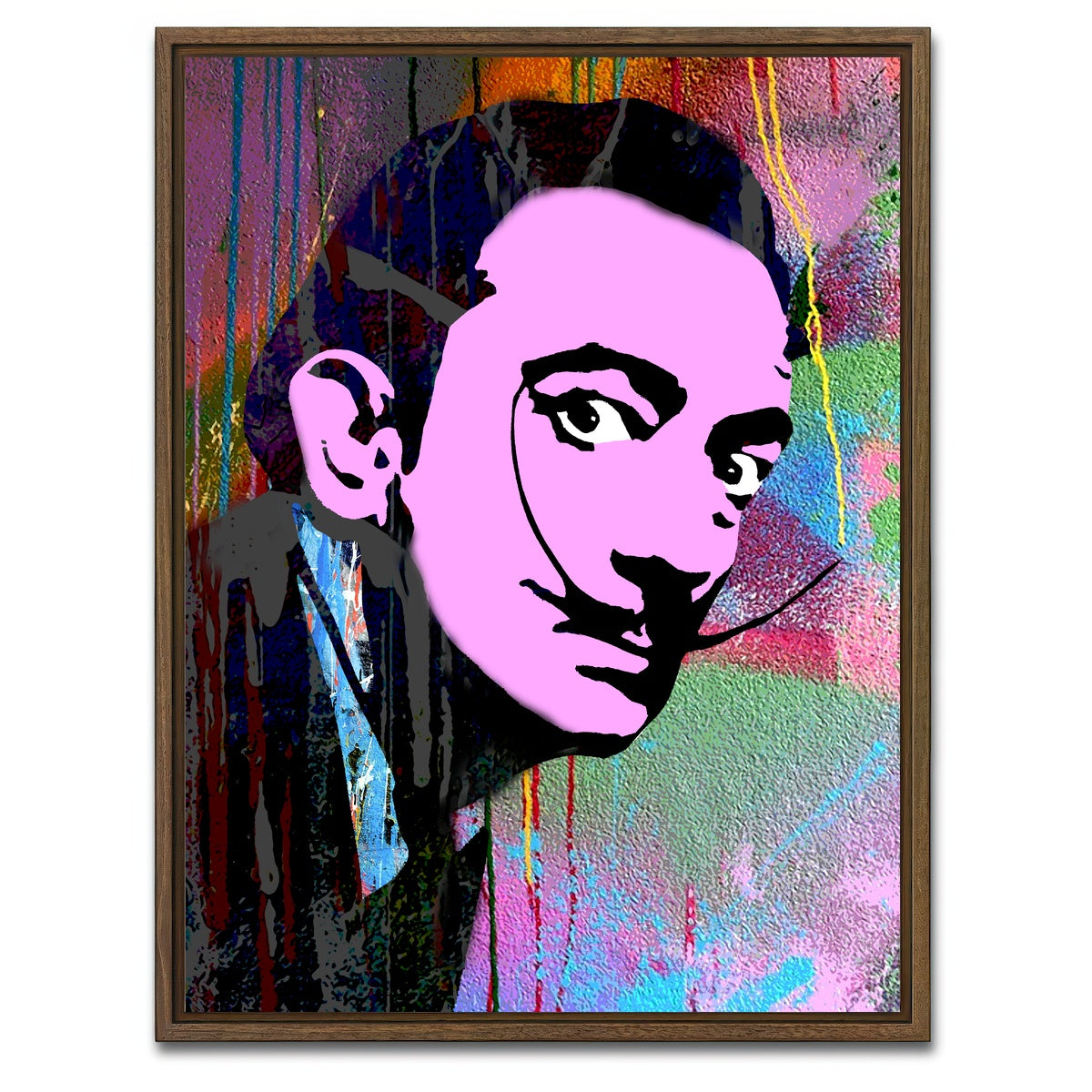 AUTO-MOCKUP WHITE | dali | 1 Piece | Walnut Framed Canvas | group=3x4