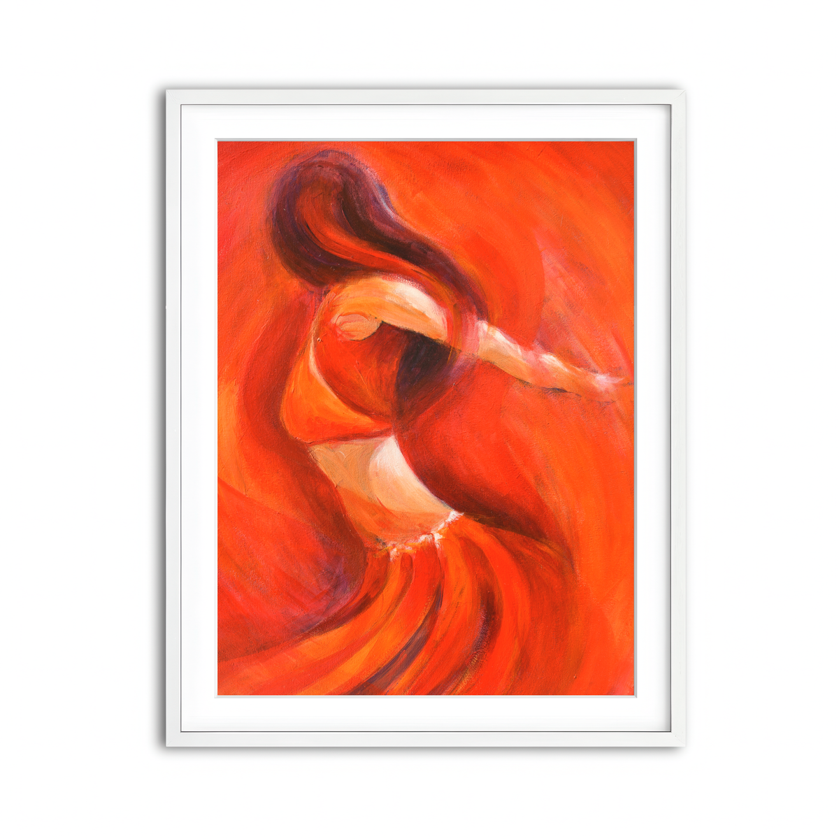 Framed Print 3x4 White