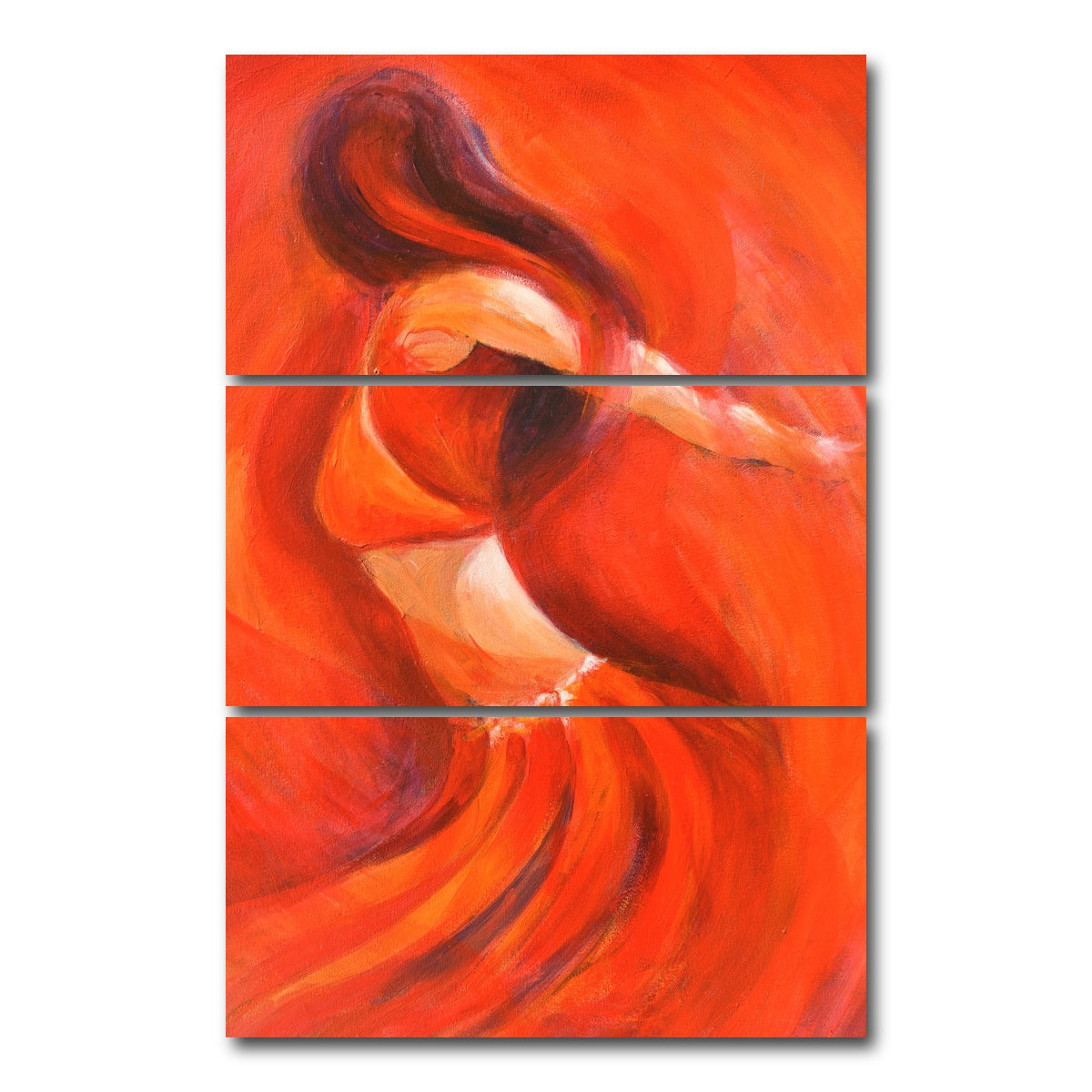 AUTO-MOCKUP WHITE | dancing flame | 3 Piece | Gallery Wrap Canvas | group=12x24_stacked