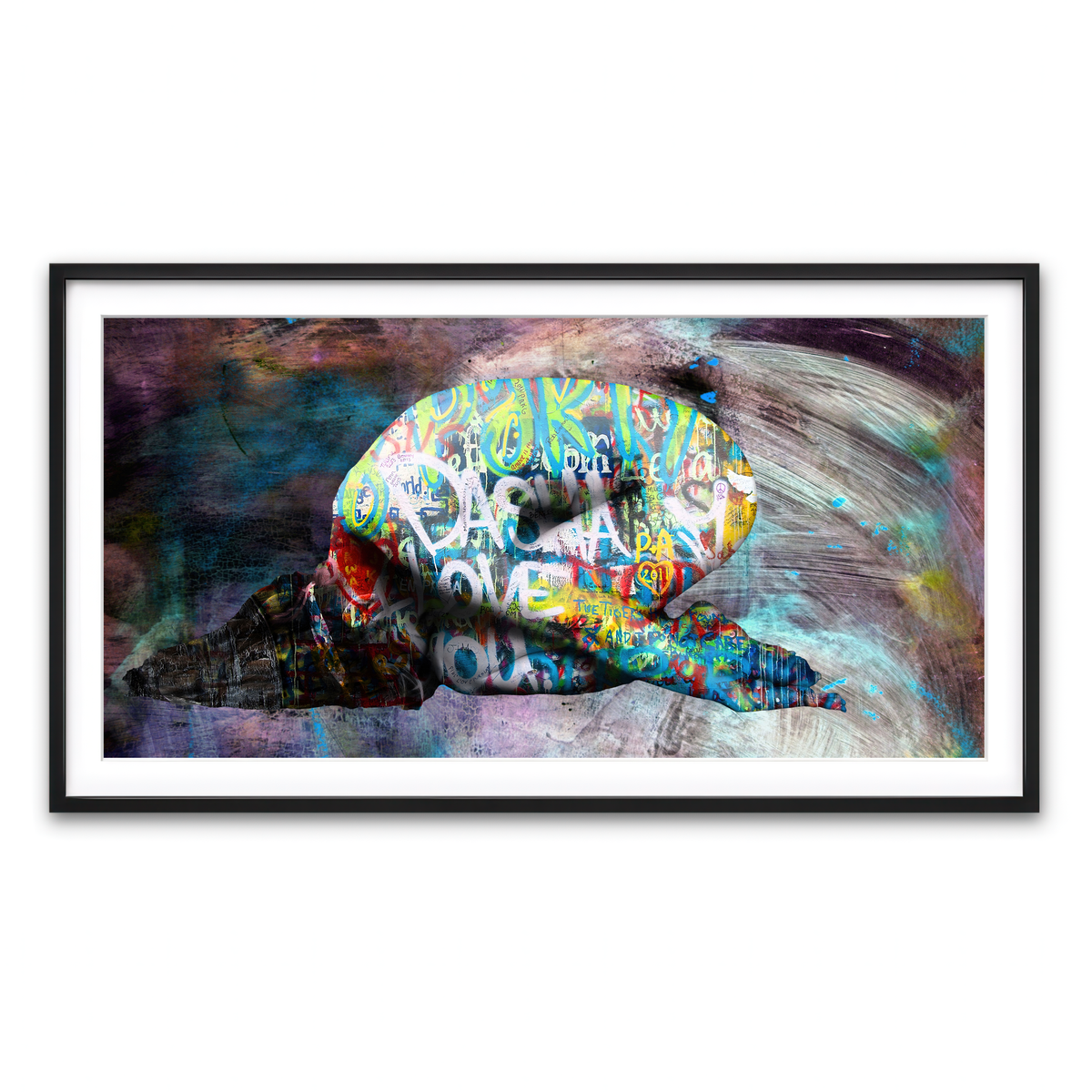 Framed Print 2x1 Black