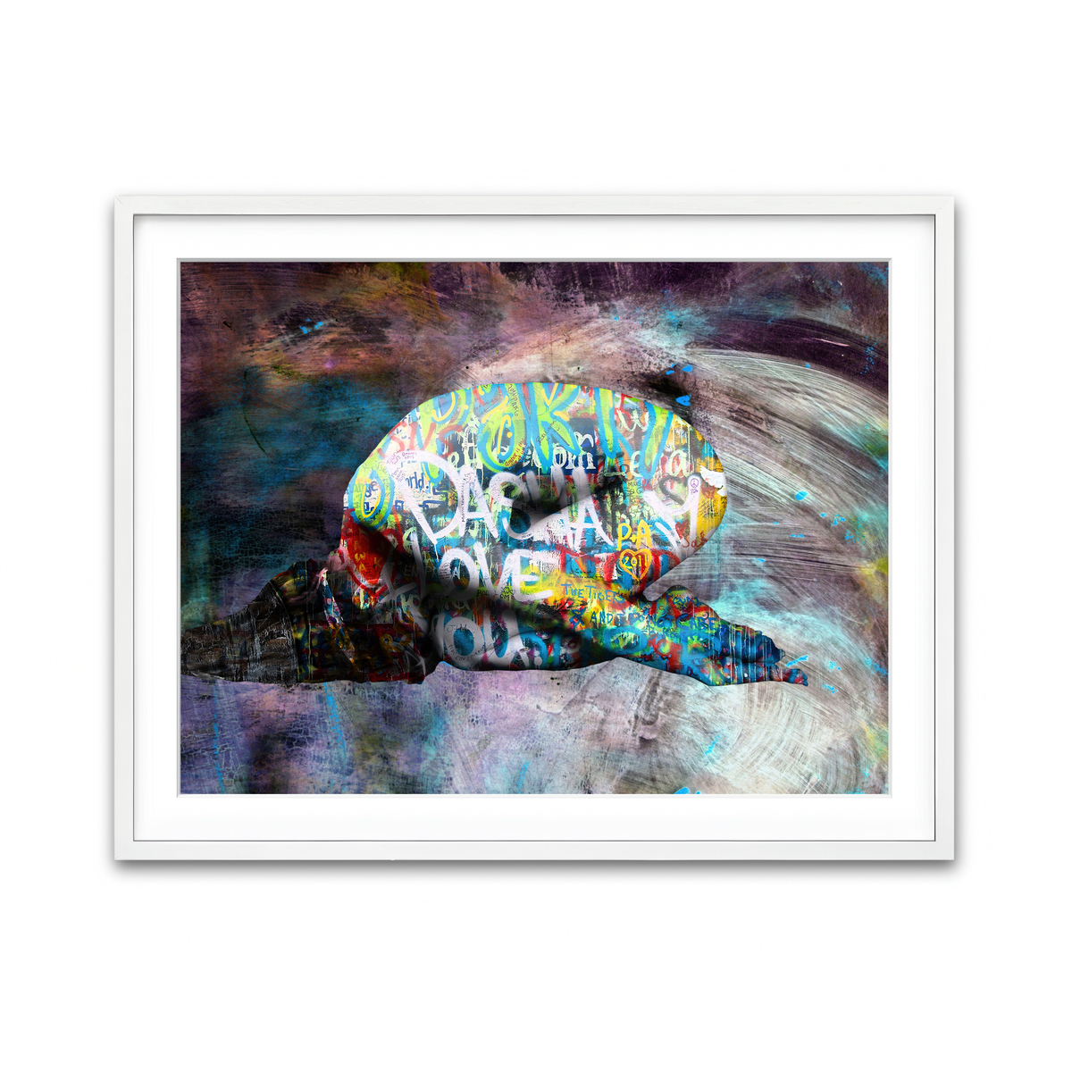 Framed Print 4x3 White
