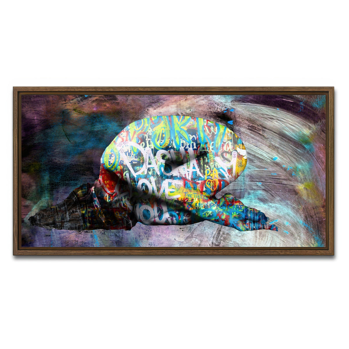 AUTO-MOCKUP WHITE | dasha love you | 1 Piece | Walnut Framed Canvas | group=2x1