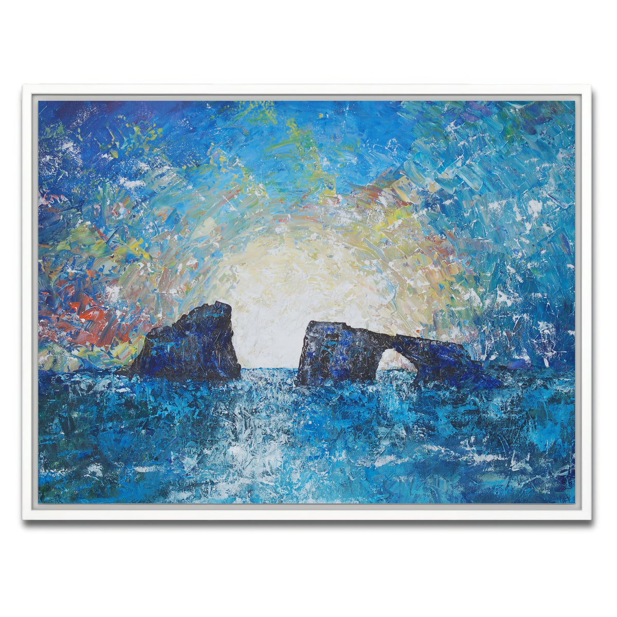 AUTO-MOCKUP WHITE | dawn at the gatekeepers | 1 Piece | White Framed Canvas | group=4x3