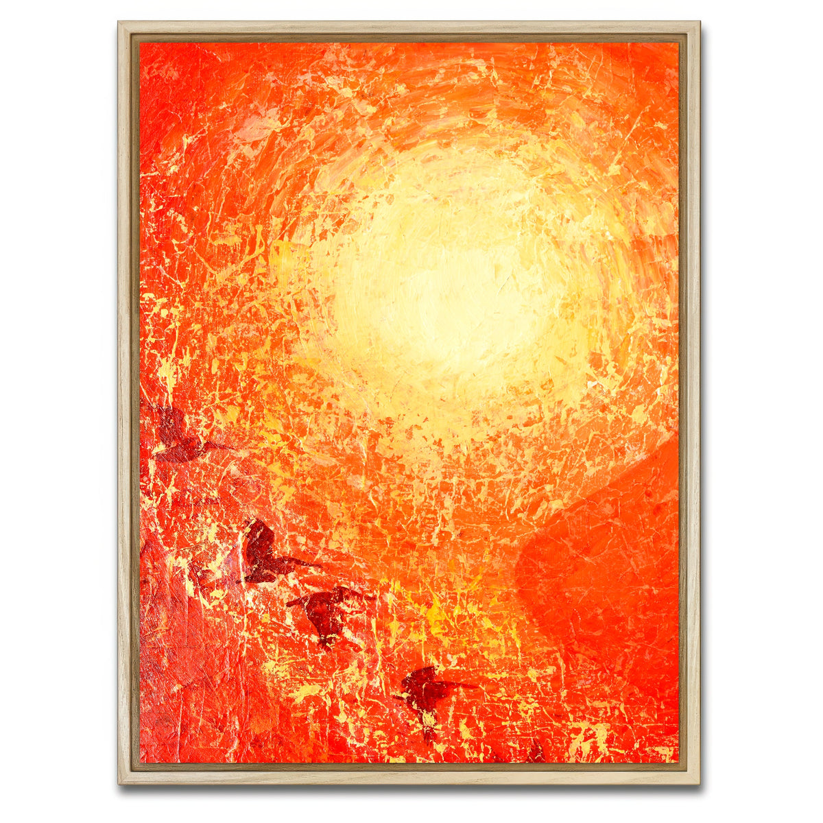 AUTO-MOCKUP WHITE | descending pelicans | 1 Piece | Natural Framed Canvas | group=3x4