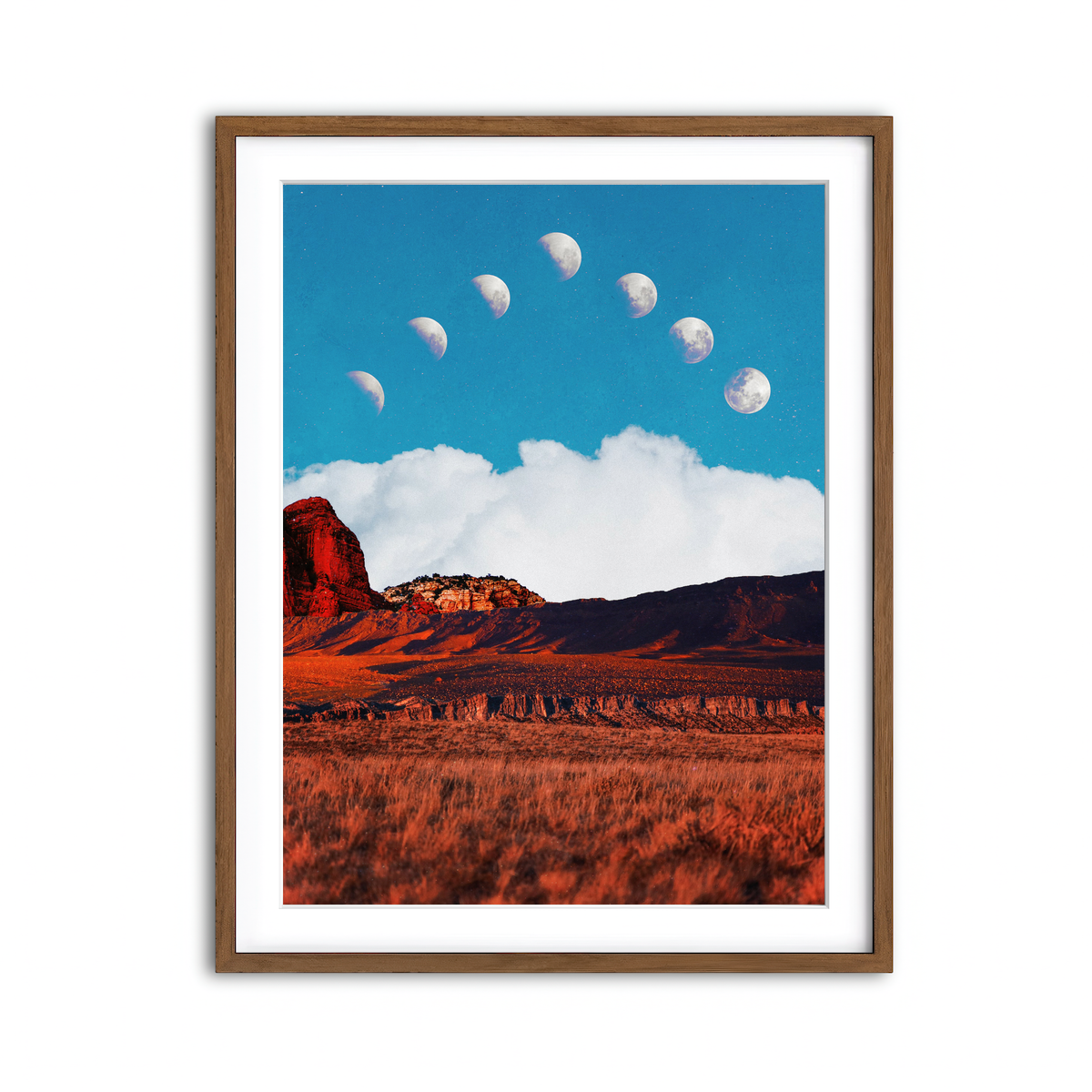 Framed Print 3x4 Walnut