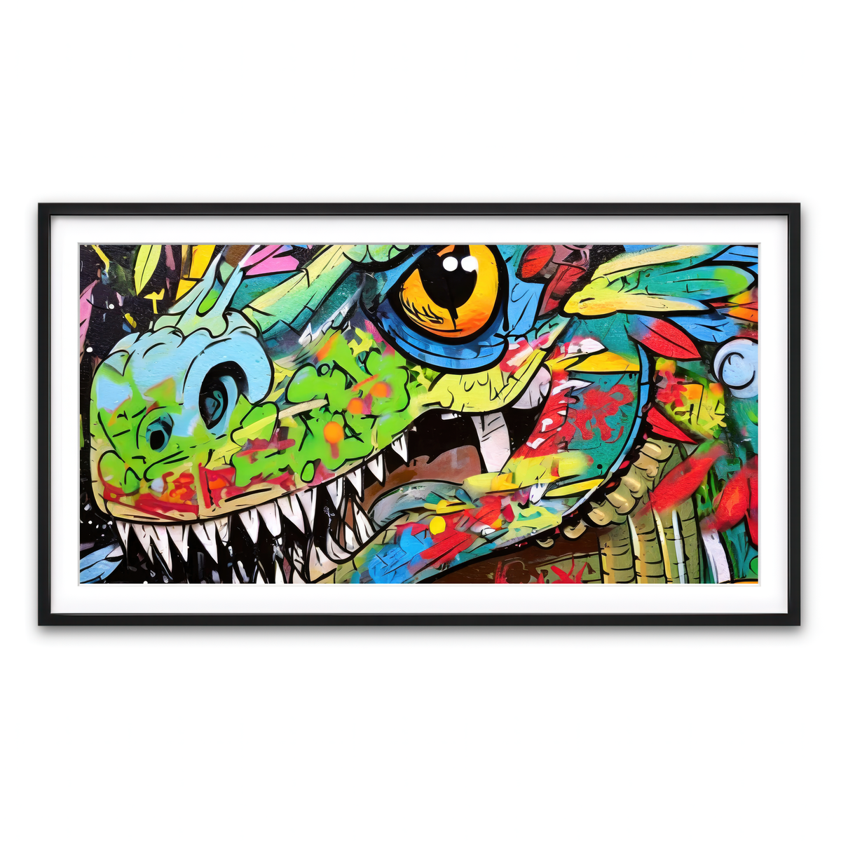 Framed Print 2x1 Black