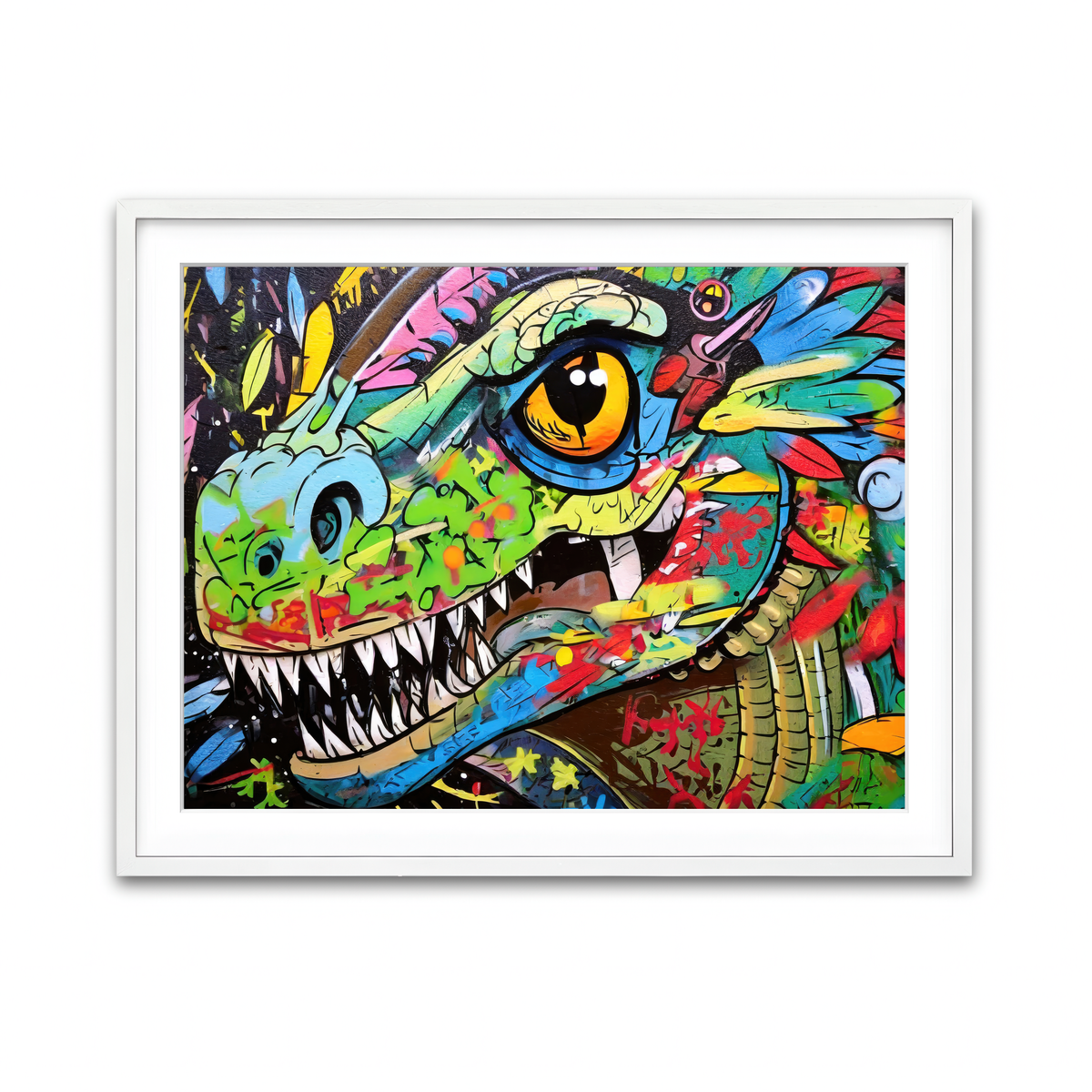 Framed Print 4x3 White