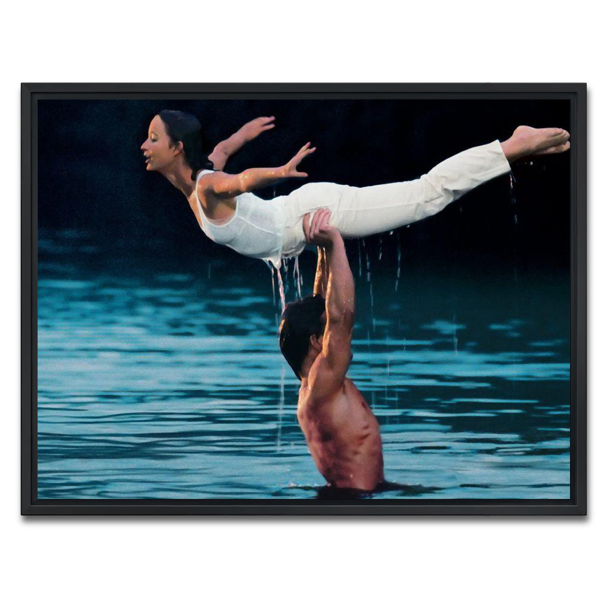 AUTO-MOCKUP WHITE | dirty dancing | 1 Piece | Black Framed Canvas | group=4x3