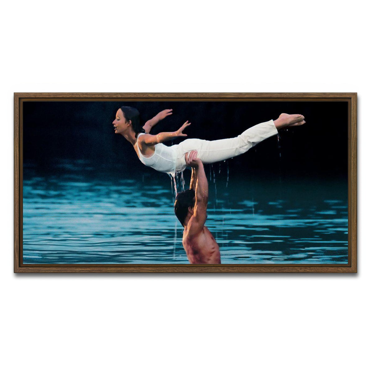 AUTO-MOCKUP WHITE | dirty dancing | 1 Piece | Walnut Framed Canvas | group=2x1