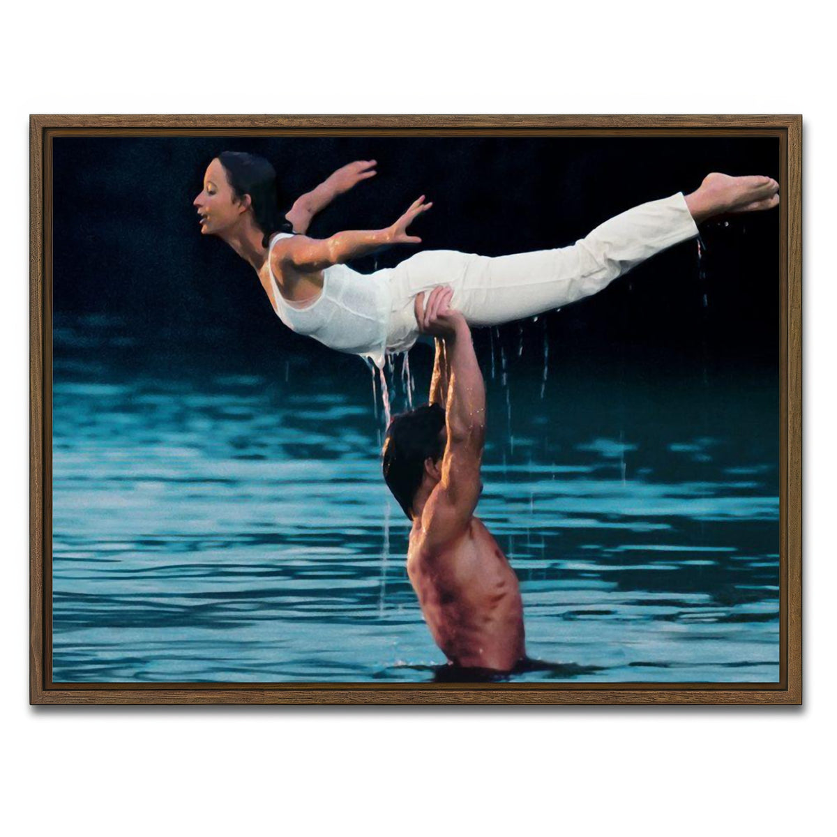 AUTO-MOCKUP WHITE | dirty dancing | 1 Piece | Walnut Framed Canvas | group=4x3
