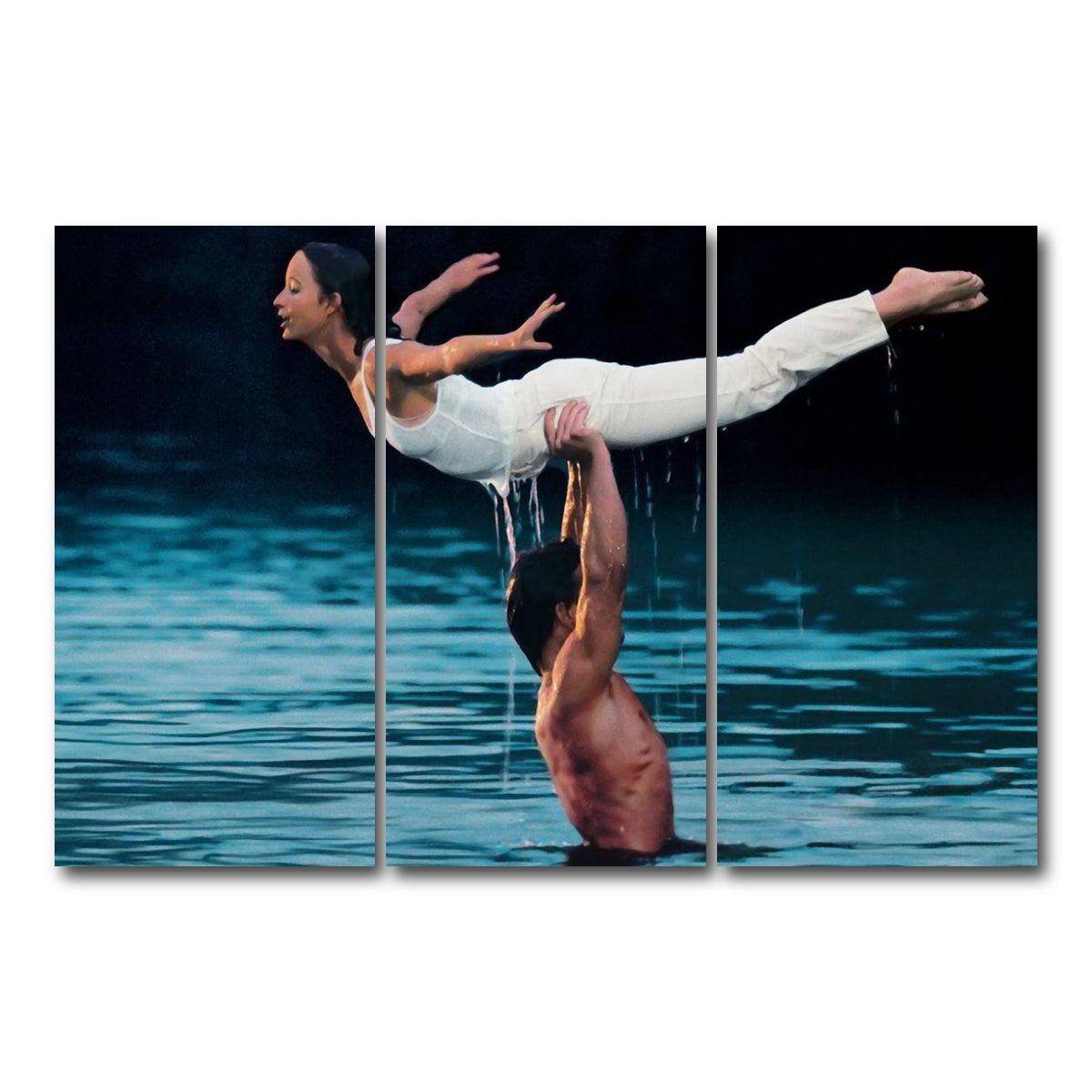 AUTO-MOCKUP WHITE | dirty dancing | 3 Piece | Gallery Wrap Canvas | group=12x24
