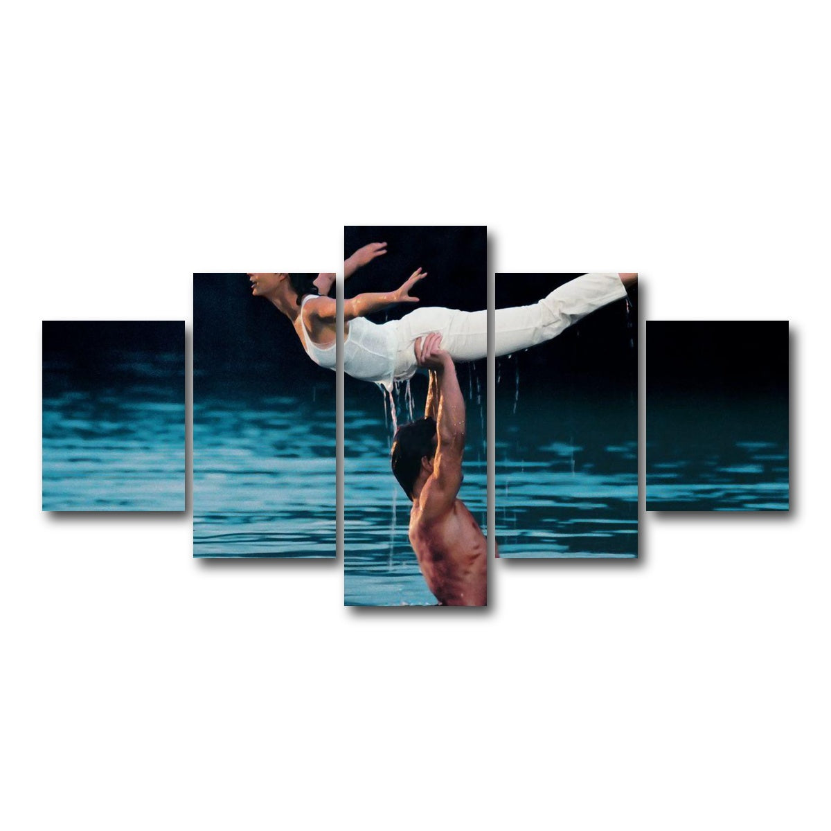 AUTO-MOCKUP WHITE | dirty dancing | 5 Piece | Gallery Wrap Canvas | group=5_short