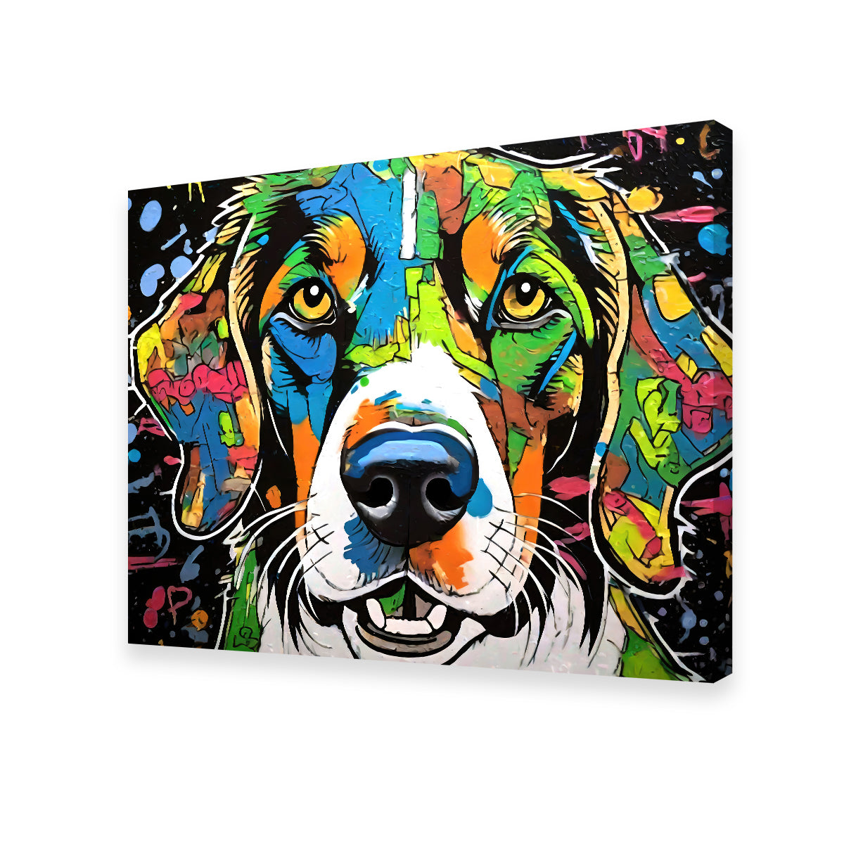 Dog Graffiti Wall Art