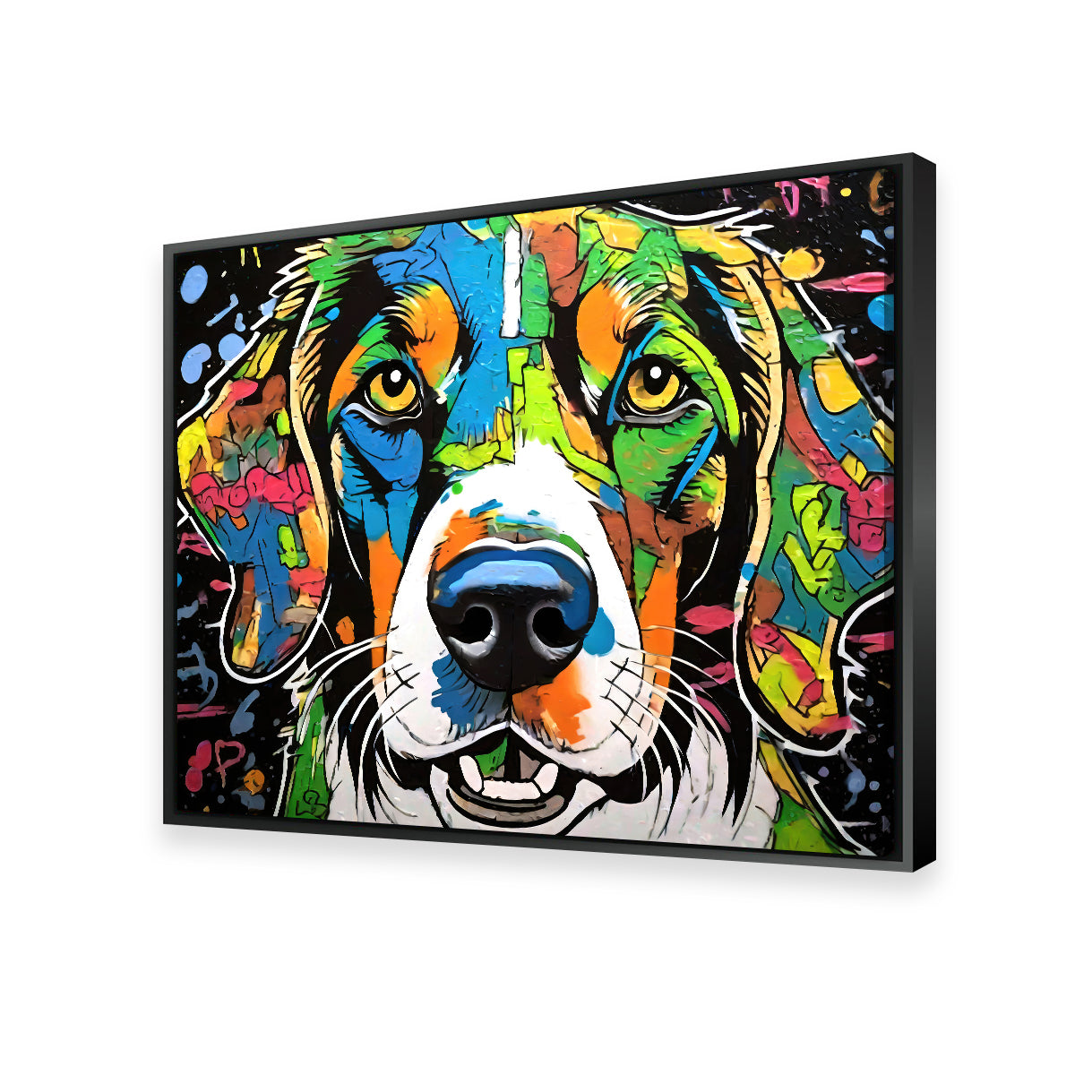 Dog Graffiti Wall Art