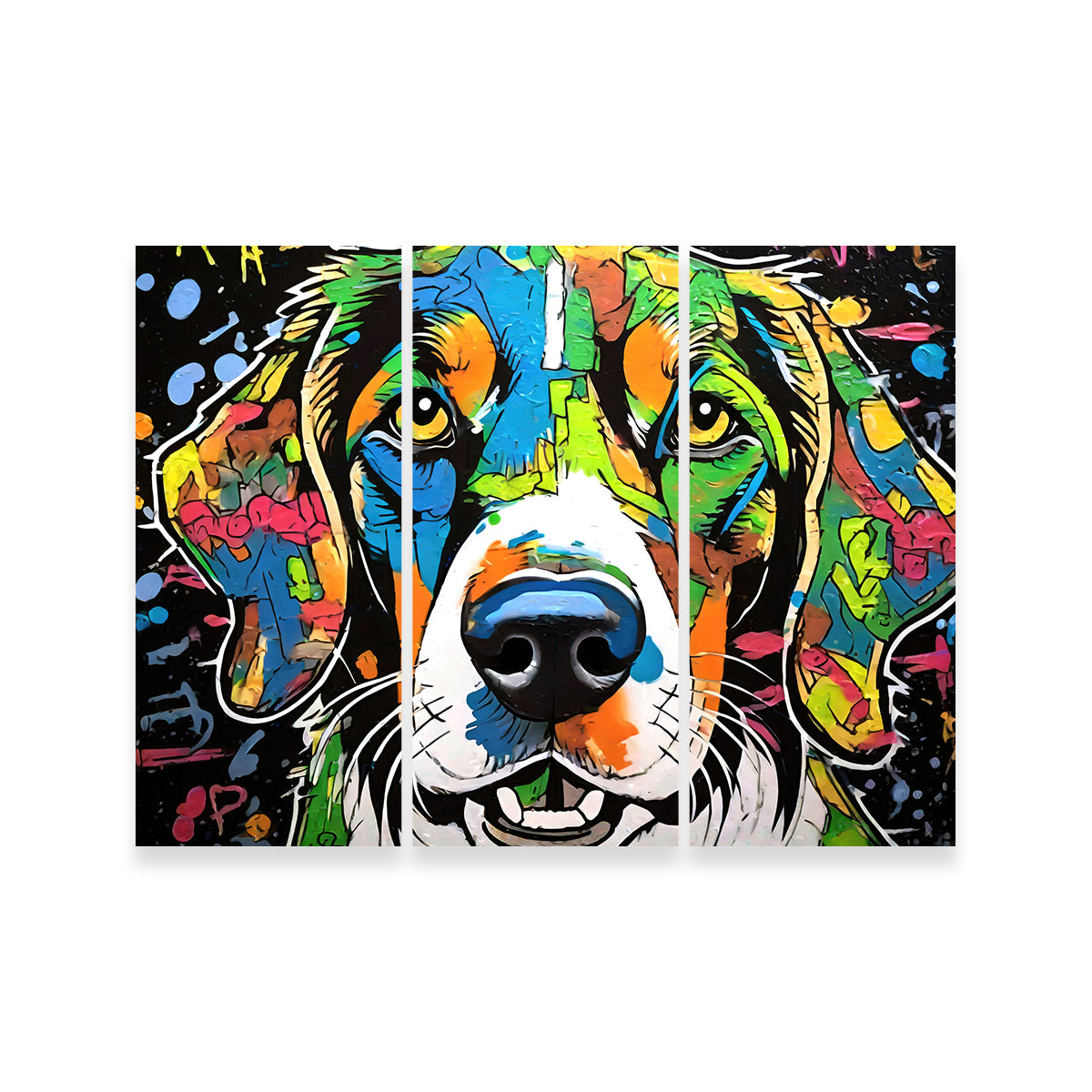 Dog Graffiti Wall Art