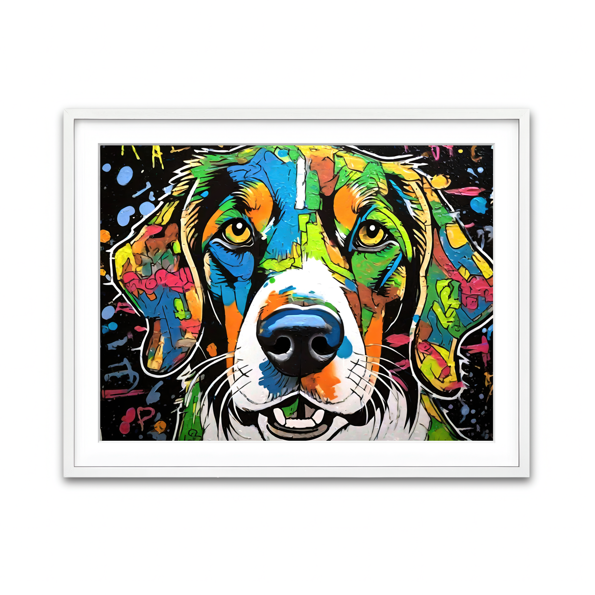 Framed Print 4x3 White