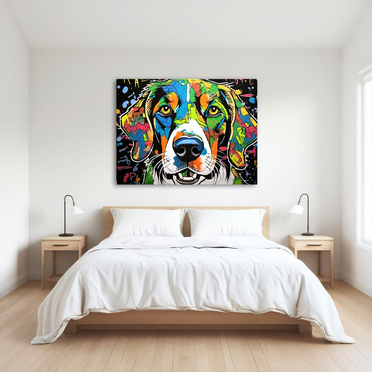 AUTO-MOCKUP ROOM | dog graffiti