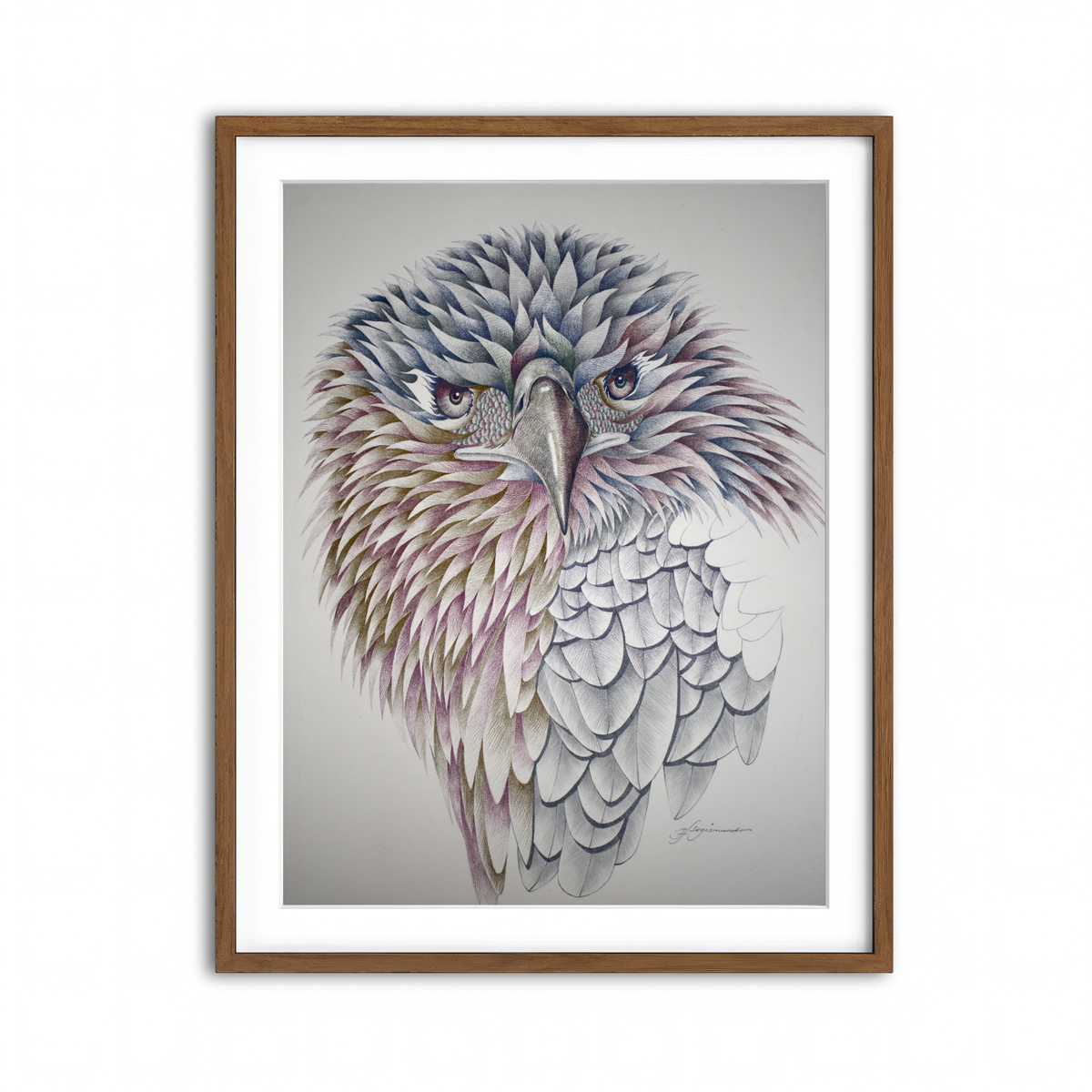 Framed Print 3x4 Walnut