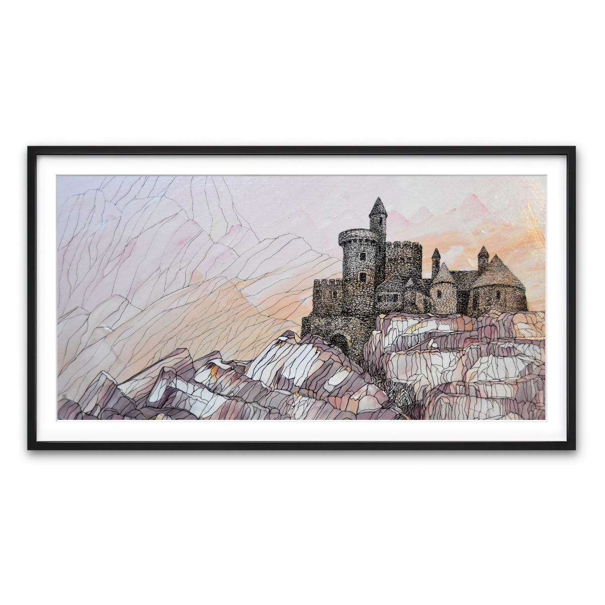 Framed Print 2x1 Black