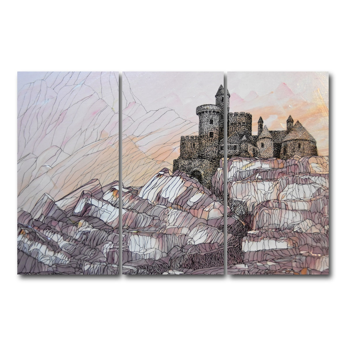 AUTO-MOCKUP WHITE | dream art studio | 3 Piece | Gallery Wrap Canvas | group=12x24