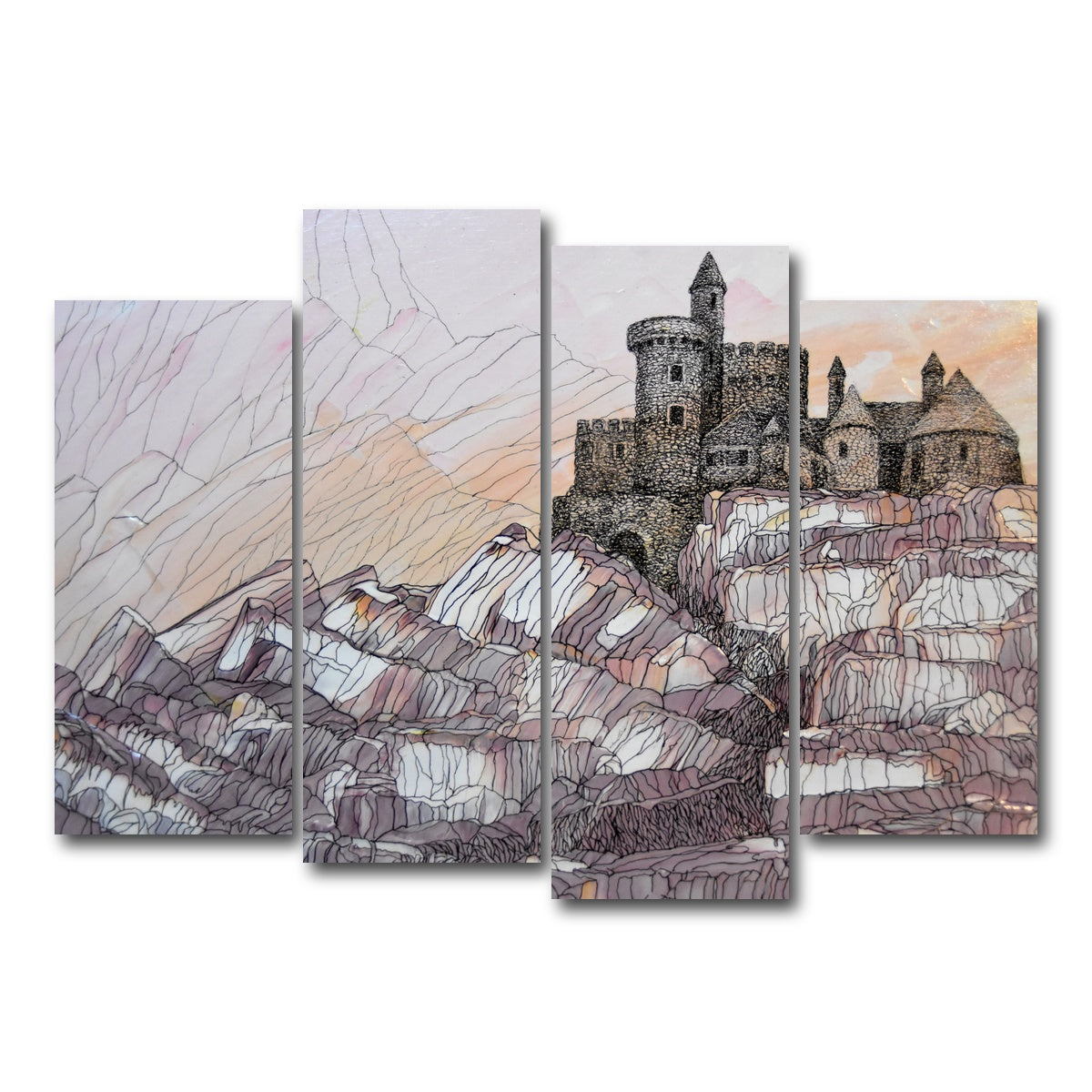 AUTO-MOCKUP WHITE | dream art studio | 4 Piece | Gallery Wrap Canvas | group=4_normal