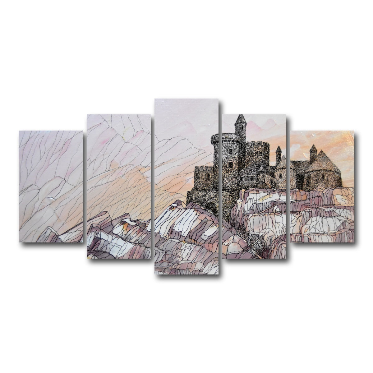 AUTO-MOCKUP WHITE | dream art studio | 5 Piece | Gallery Wrap Canvas | group=5_normal