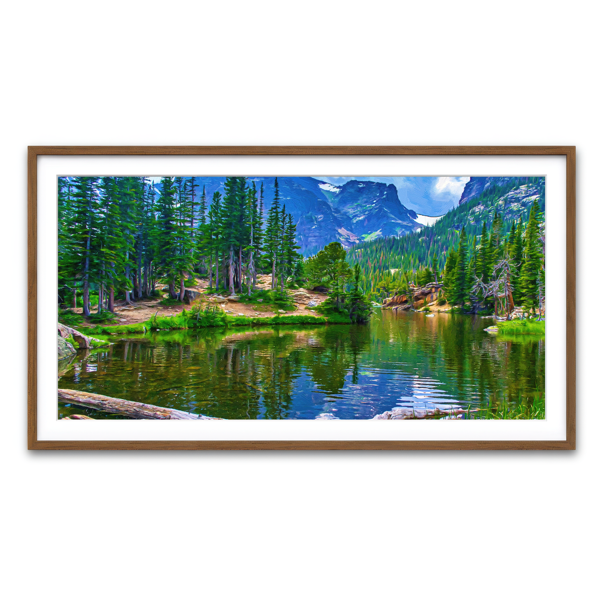 Framed Print 2x1 Walnut