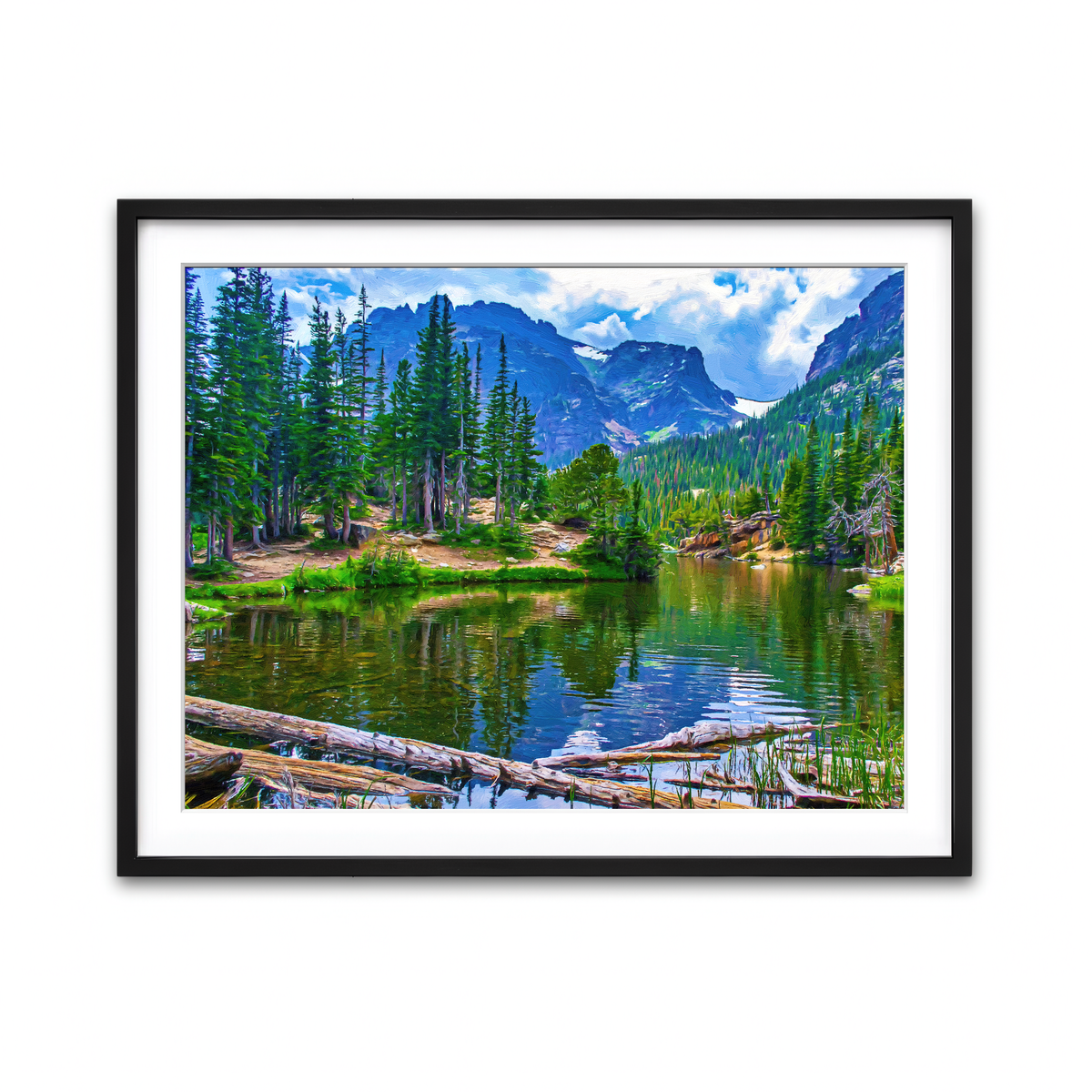 Framed Print 4x3 Black