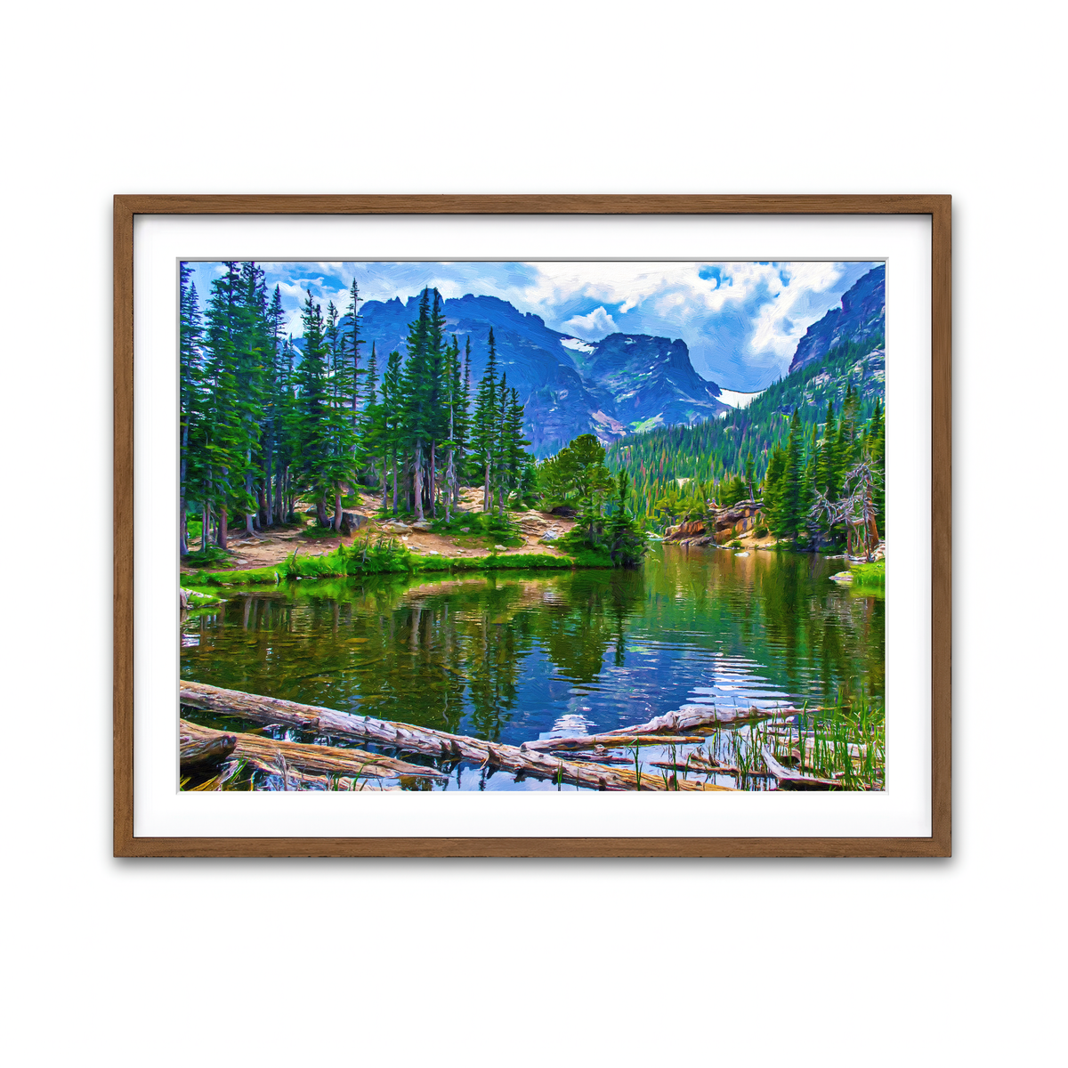 Framed Print 4x3 Walnut