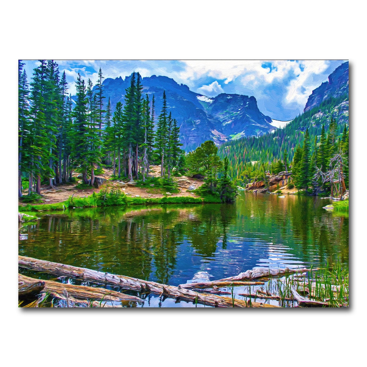 AUTO-MOCKUP WHITE | dream lake | 1 Piece | Gallery Wrap Canvas | group=4x3