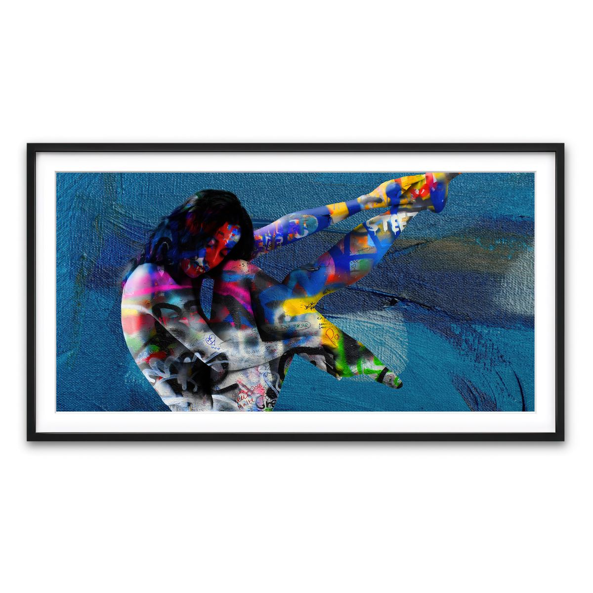 Framed Print 2x1 Black